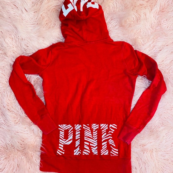 PINK! By Victoria’s Secret Red Hoodie! - Picture 3 of 3